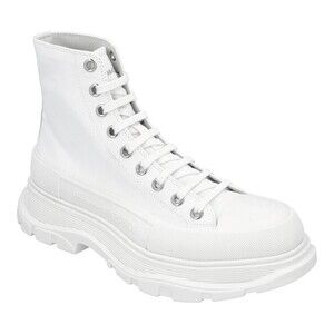 Alexander Mcqueen Tread Slick Boot In White - NWT